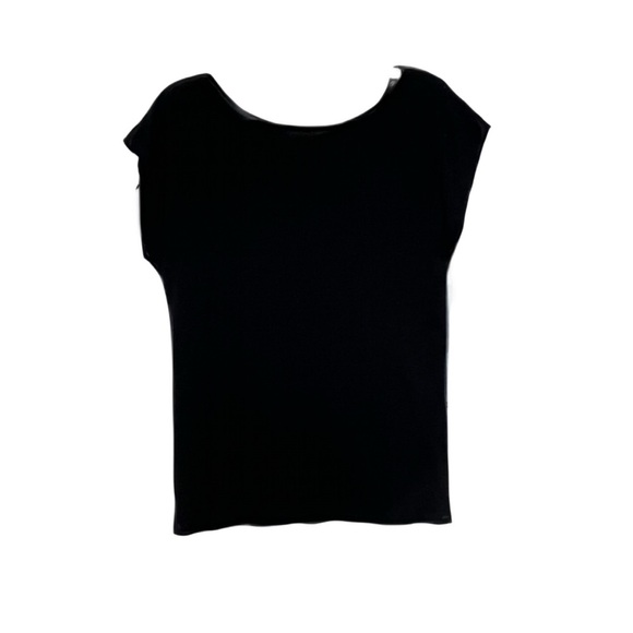 Express Graphic Cap Sleeve Tee in Black and Blue Summer Sun - Picture 2 of 5